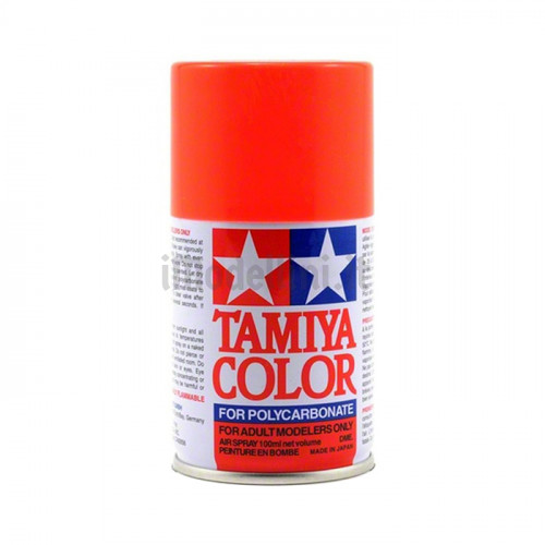 Vernice Spray Tamiya PS-20 Fluorescent Red per Policarbonato