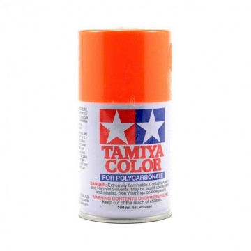 Vernice Spray Tamiya PS-24 Fluorescent Orange per Policarbonato