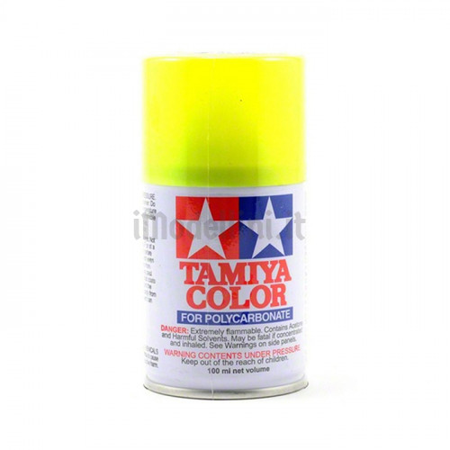 Vernice Spray Tamiya PS-27 Fluorescent Yellow per Policarbonato