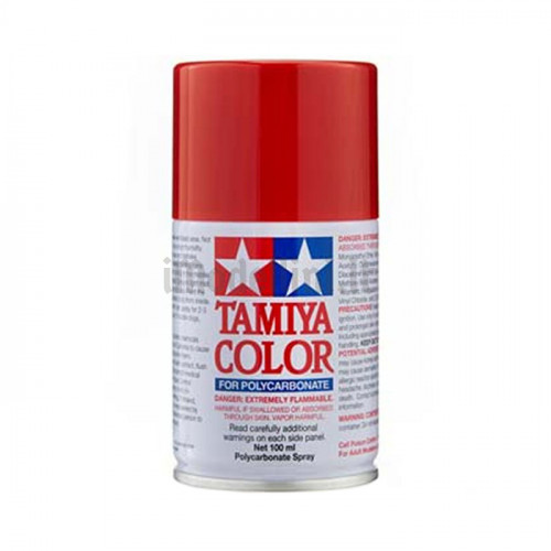 Vernice Spray Tamiya PS-60 Bright Mica Red per Policarbonato