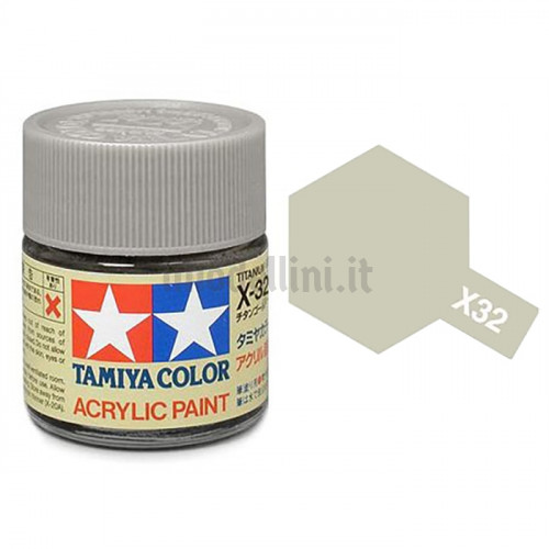 Vernice Acrilica Tamiya Mini X-32 Titanium Silver