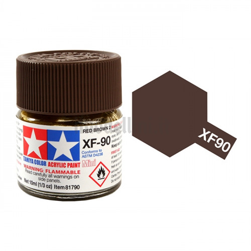 Vernice Acrilica Tamiya Mini XF-90 Red Brown 2