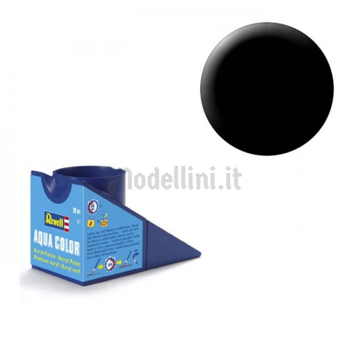 Vernice Acrilica Revell Aqua Color Black Gloss