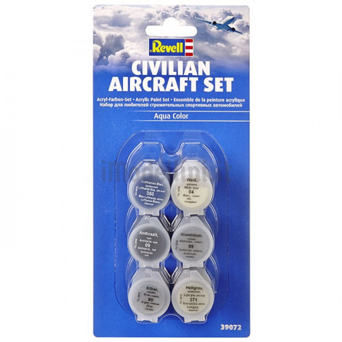 Vernici Acriliche Revell Aqua Color Civilian Aircraft Set