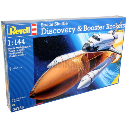 Space Shuttle Discovery con Booster Rockets 1:144