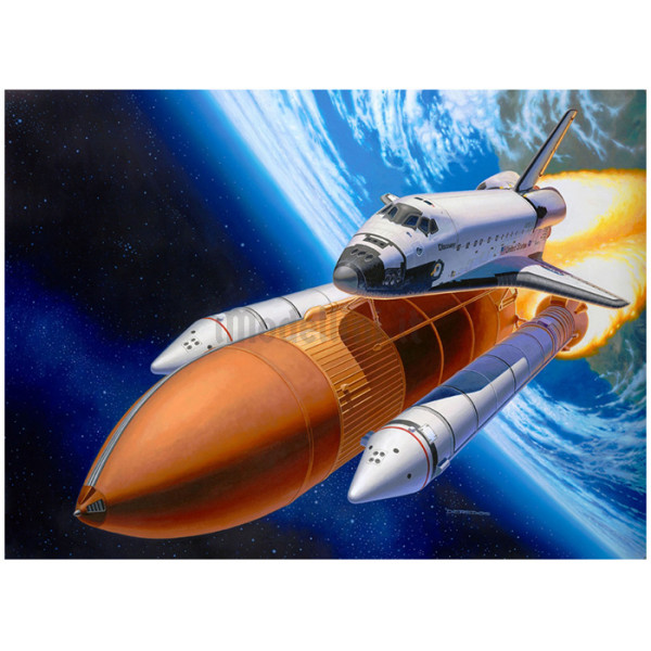 Revell 04736 Modellino in Kit Space Shuttle Discovery con Booster
