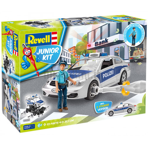Junior Kit Auto della Polizia con Personaggio 1:20