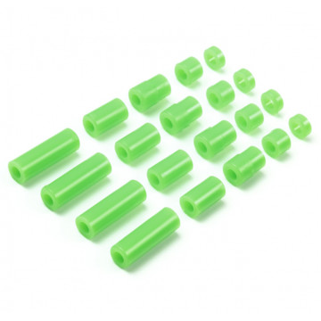 Set Spessori in Plastica Light Weight Verde Fluo