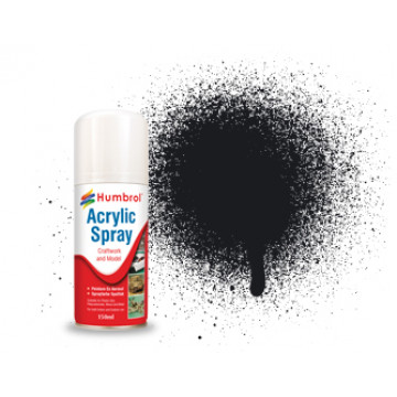 Vernice Spray Humbrol Acrylic n.21 Black Gloss