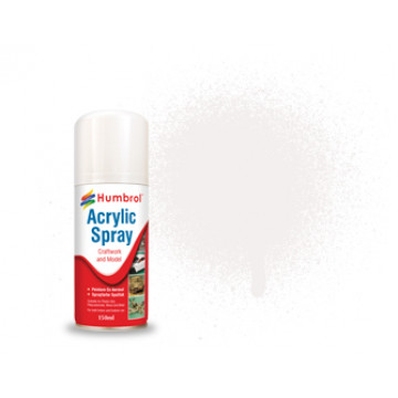 Vernice Spray Humbrol Acrylic n.22 White Gloss