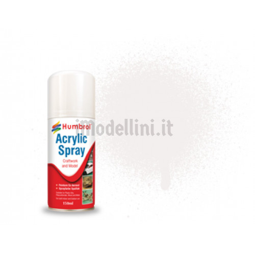 Vernice Spray Humbrol Acrylic n.22 White Gloss