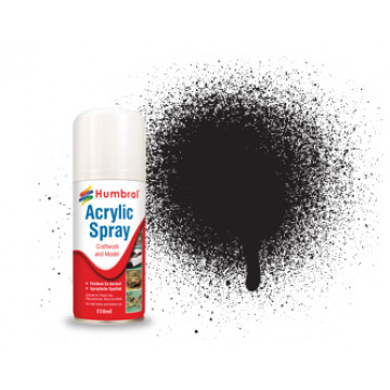 Vernice Spray Humbrol Acrylic n.33 Black Matt