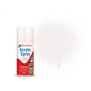Vernice Spray Humbrol Acrylic n.34 White Matt