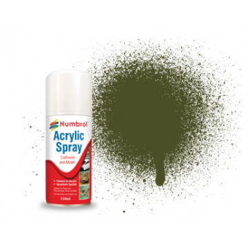 Vernice Spray Humbrol Acrylic n.155 Olive Drab Matt