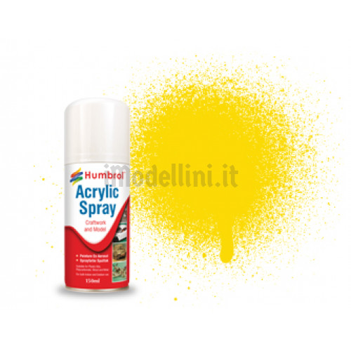 Vernice Spray Humbrol Acrylic n.69 Yellow