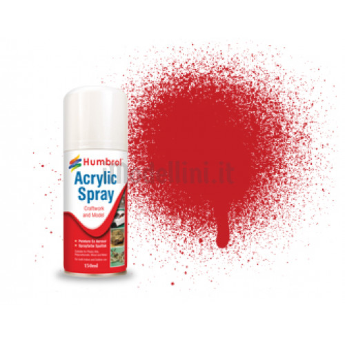 Vernice Spray Humbrol Acrylic n.220 Italian Racing Red