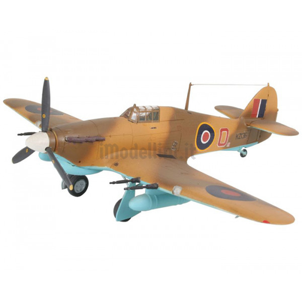 Modellino Aereo Zvezda Kit Di Montaggio HAWKER HURRICANE Mk II C 1:72