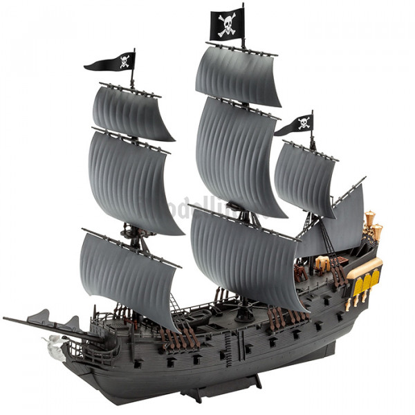 Revell 05499 - Kit La Perla Nera dei Pirati dei Caraibi Easy-Click 1:150