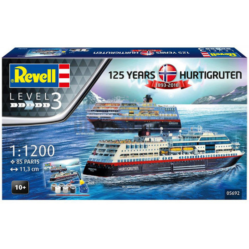 Navi da Crociera Hurtigruten 125th Anniversary Set 1:1200