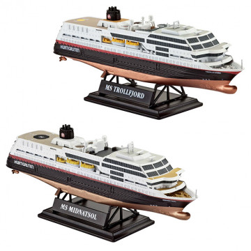 Navi da Crociera Hurtigruten 125th Anniversary Set 1:1200