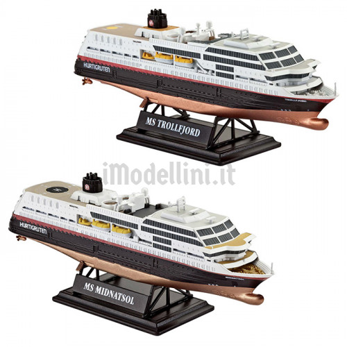 Navi da Crociera Hurtigruten 125th Anniversary Set 1:1200