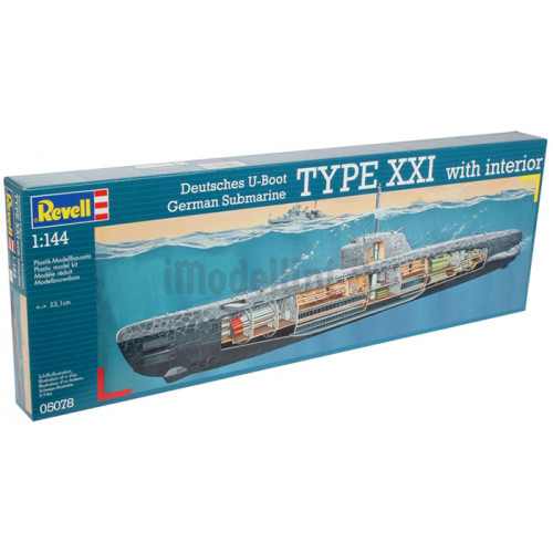 Sottomarino Tedesco U-Boot Type XXI 1:144