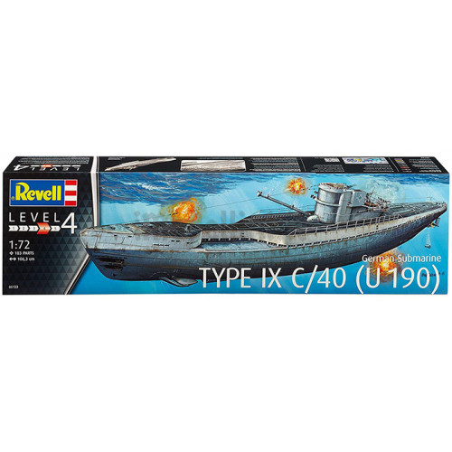 Sottomarino Tedesco U-Boot Type IX C/40 1:72