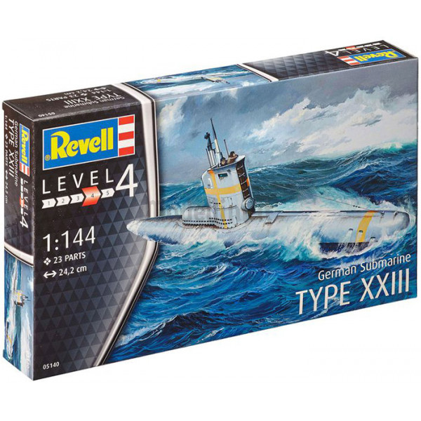 Revell 05140 - Kit Sottomarino Tedesco U-Boot Type XXIII 1:144