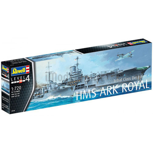 Nave Portaerei HMS Ark Royal e Cacciatorpediniere Eskimo 1:720