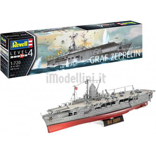 Nave Portaerei Tedesca Graf Zeppelin 1:720