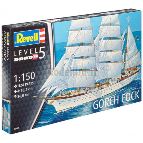 Veliero Nave Scuola Gorch Fock 1:150