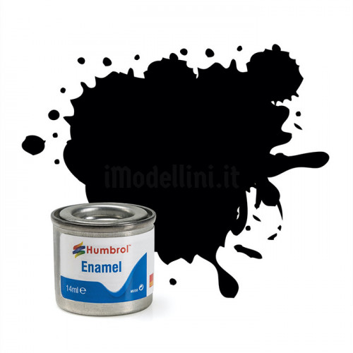 Vernice a Smalto Humbrol n.33 Black Matt da 14ml