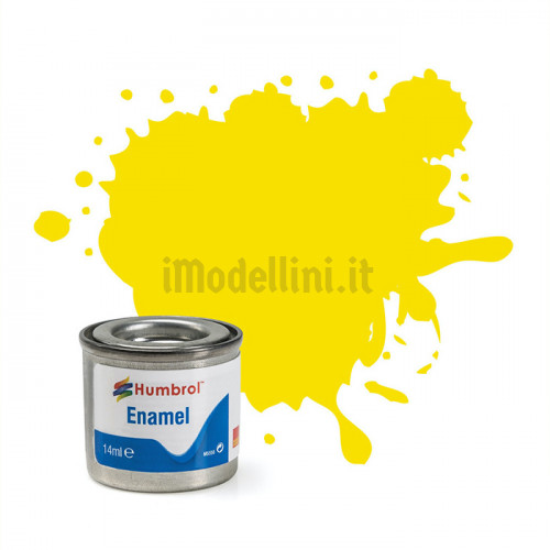 Vernice a Smalto Humbrol n.99 Lemon Matt da 14ml