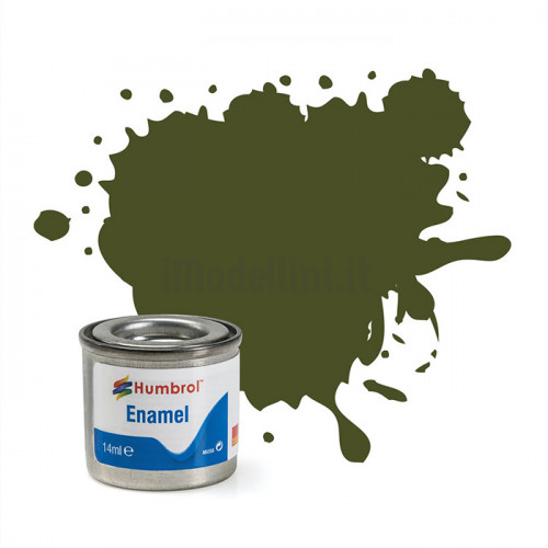 Vernice a Smalto Humbrol n.155 Olive Drab Matt da 14ml