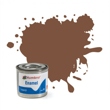 Vernice a Smalto Humbrol n.186 Brown Matt da 14ml