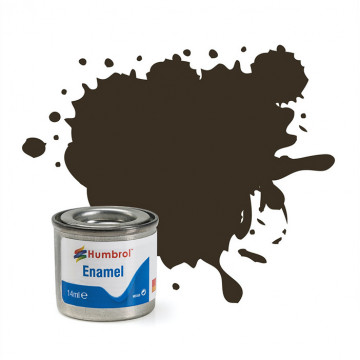 Vernice a Smalto Humbrol n.10 Service Brown Gloss da 14ml