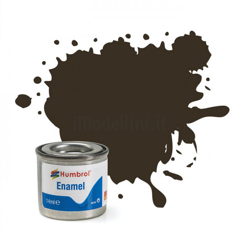 Vernice a Smalto Humbrol n.10 Service Brown Gloss da 14ml