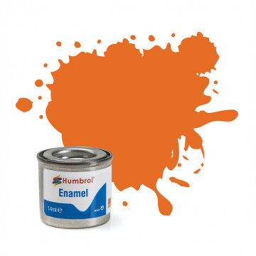 Vernice a Smalto Humbrol n.18 Orange Gloss da 14ml