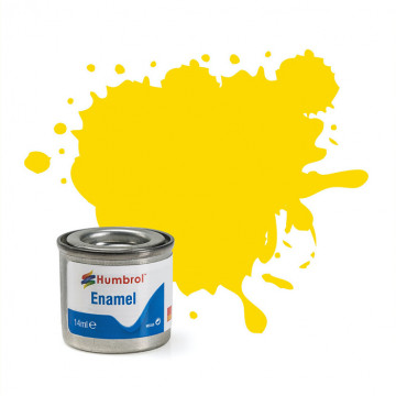 Vernice a Smalto Humbrol n.69 Yellow Gloss da 14ml