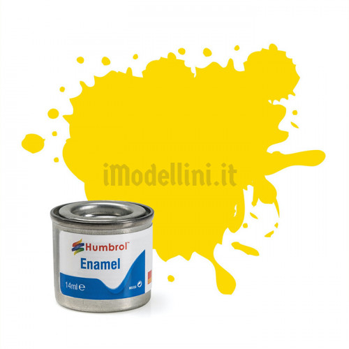 Vernice a Smalto Humbrol n.69 Yellow Gloss da 14ml