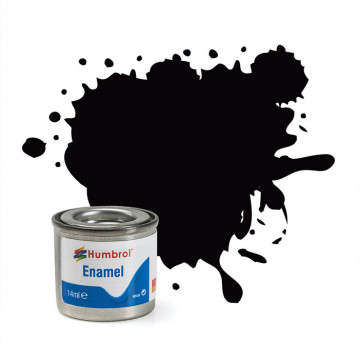 Vernice a Smalto Humbrol n.85 Coal Black Satin da 14ml