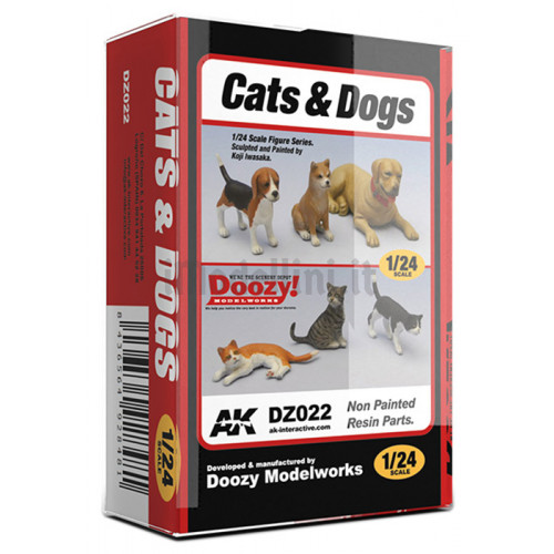 Set Cani e Gatti Doozy Modelworks 1:24