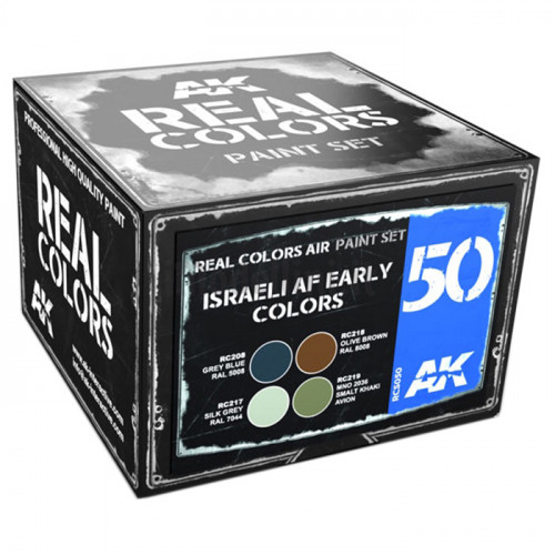 Set Vernici Acriliche AK Israeli AF Early Colors