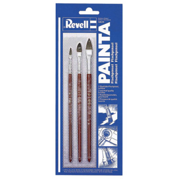 Set Pennelli Revell Painta Flat - Mis. 2, 6, 10