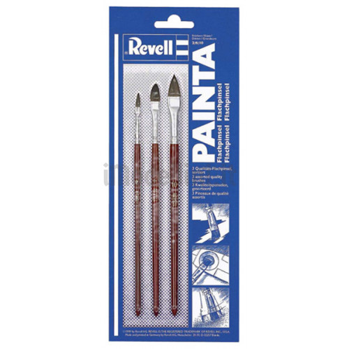 Set Pennelli Revell Painta Flat - Mis. 2, 6, 10