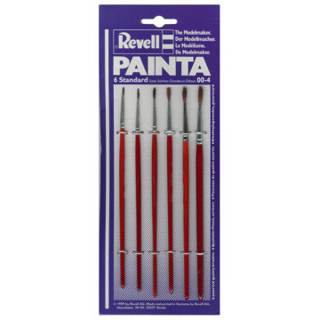 Set Pennelli Revell Painta Standard - Mis. 00, 0, 1, 2, 3 e 4