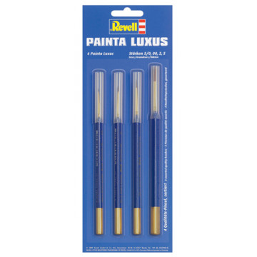 Set Pennelli Revell Painta Luxus - Mis. 5/0, 00, 2, 5