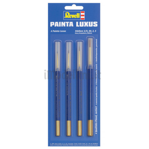 Set Pennelli Revell Painta Luxus - Mis. 5/0, 00, 2, 5