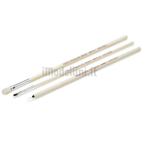 Ouligay Set 11 Pennelli Sottili Per Dettagli - Per Modellismo, Acrilico, Pittura Con Numeri - Dimensioni 00000 A 9 (Manici Gialli)