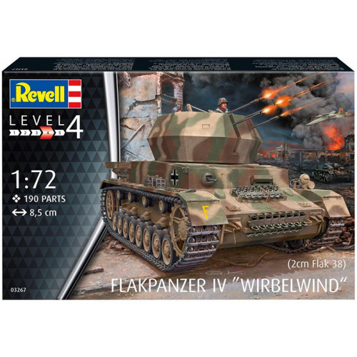 Carro Antiaereo Flakpanzer IV Wirbelwind Flak 38 1:72